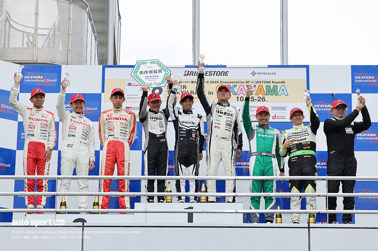 2025スーパー耐久第6戦岡山　ST-5Fクラス表彰式