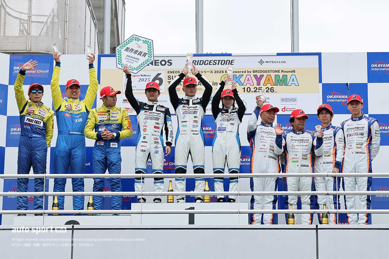 2025スーパー耐久第6戦岡山　ST-2クラス表彰式