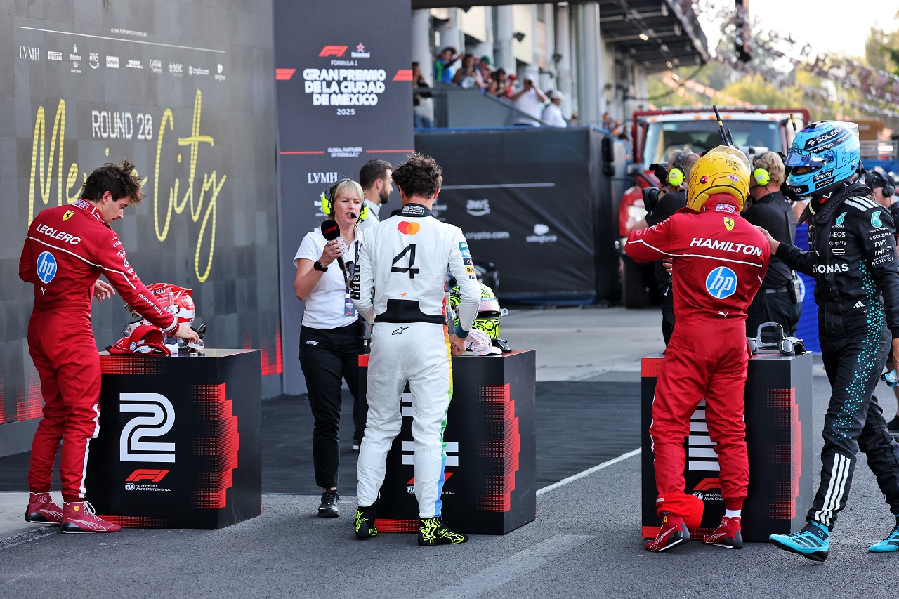 2025年F1第20戦メキシコシティGP　予選トップ3