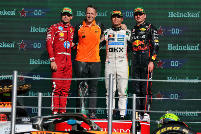 2025年F1第20戦メキシコシティGP　表彰式