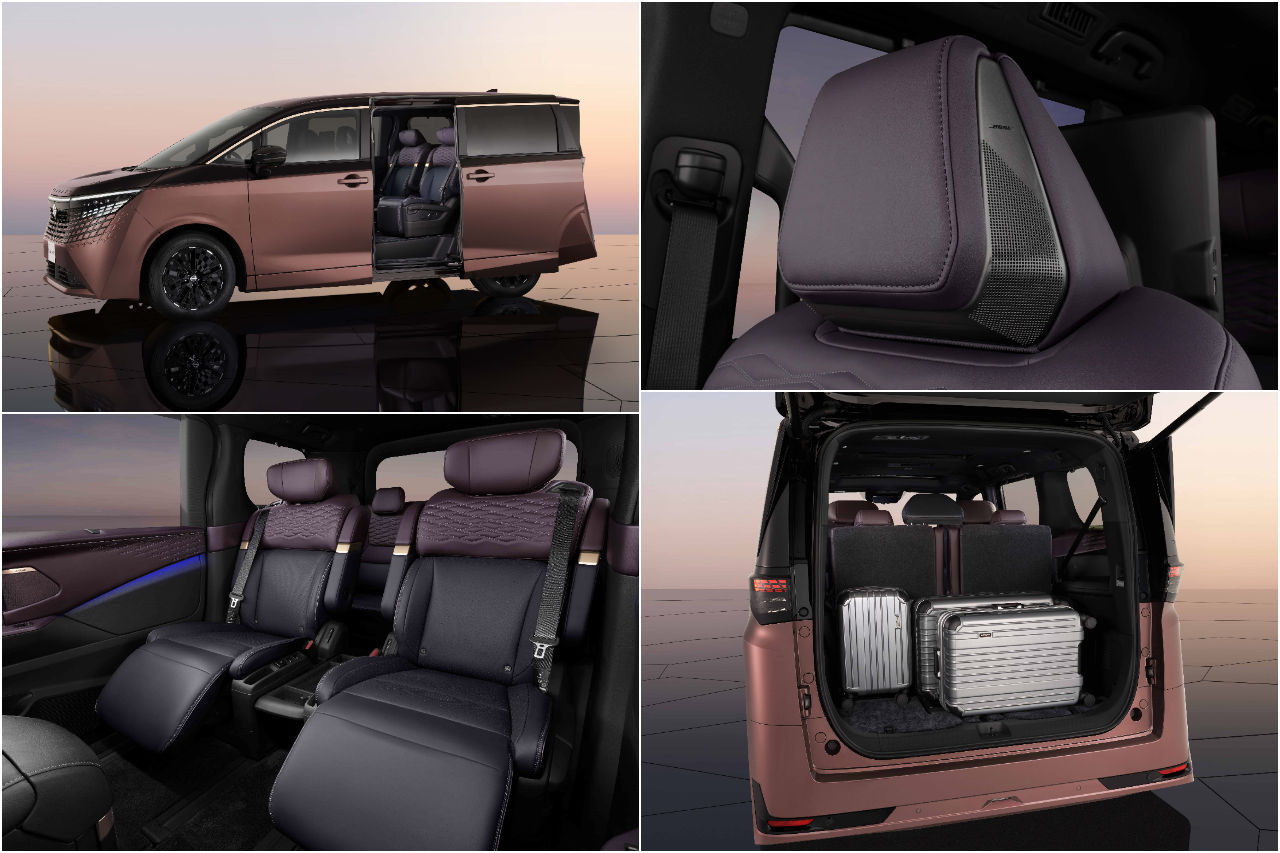 ニッサンが新型『エルグランド』をジャパンモビリティショー2025で先行公開。リニアモーターカーをイメージ