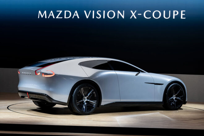 『VISION X-COUPE』は2ローターロータリーターボ＋PHEVで510馬力。マツダ、モビリティショーで2台を世界初公開