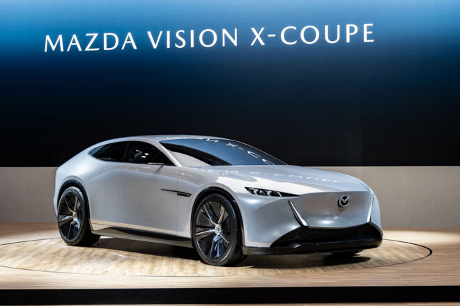 『VISION X-COUPE』は2ローターロータリーターボ＋PHEVで510馬力。マツダ、モビリティショーで2台を世界初公開