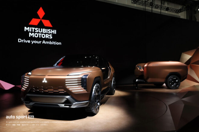 ミツビシ、PHEV搭載のSUV『エレバンス・コンセプト』を世界初披露。クルマで過ごす時間の上質さを追求／ジャパンモビリティショー2025