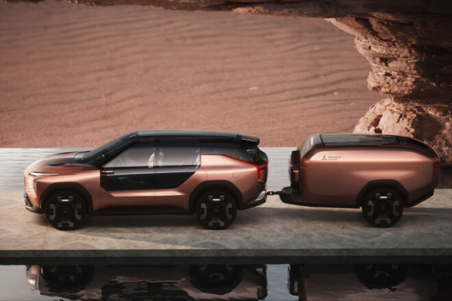 ミツビシ、PHEV搭載のSUV『エレバンス・コンセプト』を世界初披露。クルマで過ごす時間の上質さを追求／ジャパンモビリティショー2025