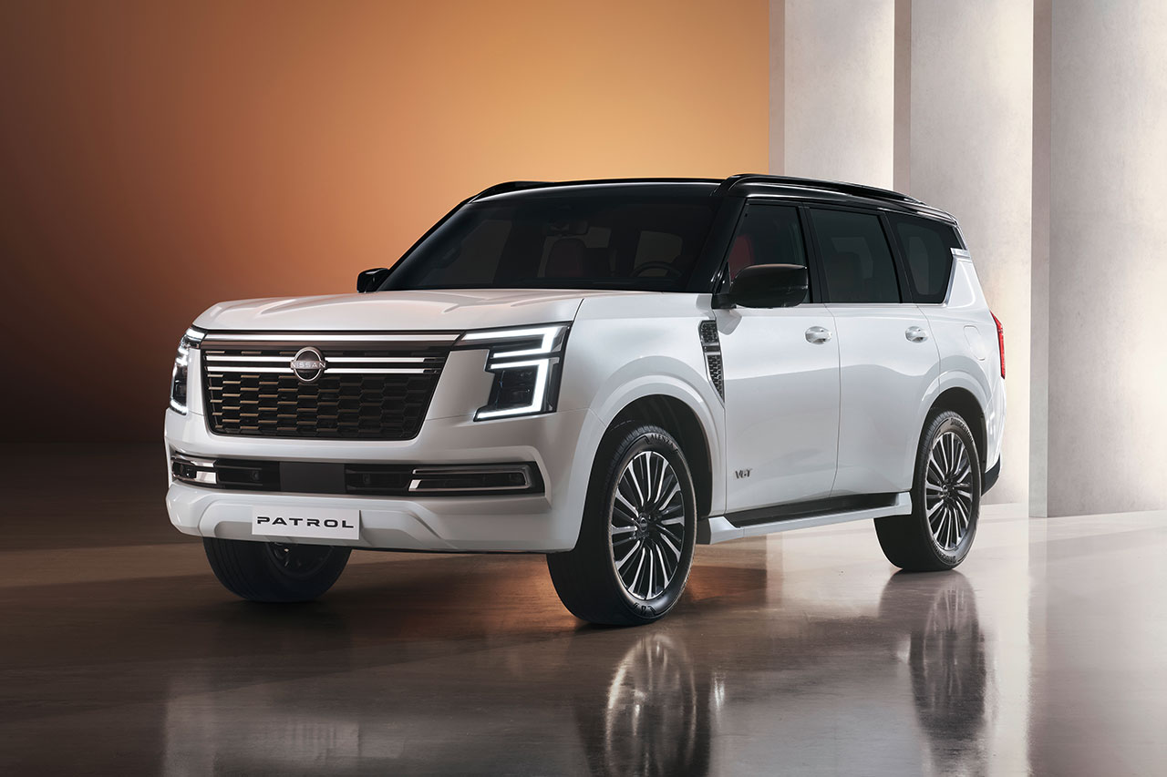 ニッサン、大型SUV『パトロール』の日本導入をモビリティショーで発表。アリアのマイナーチェンジモデルも初公開
