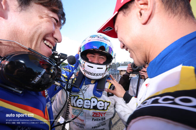 立川祐路監督／大湯都史樹／石浦宏明（KeePer CERUMO GR Supra）