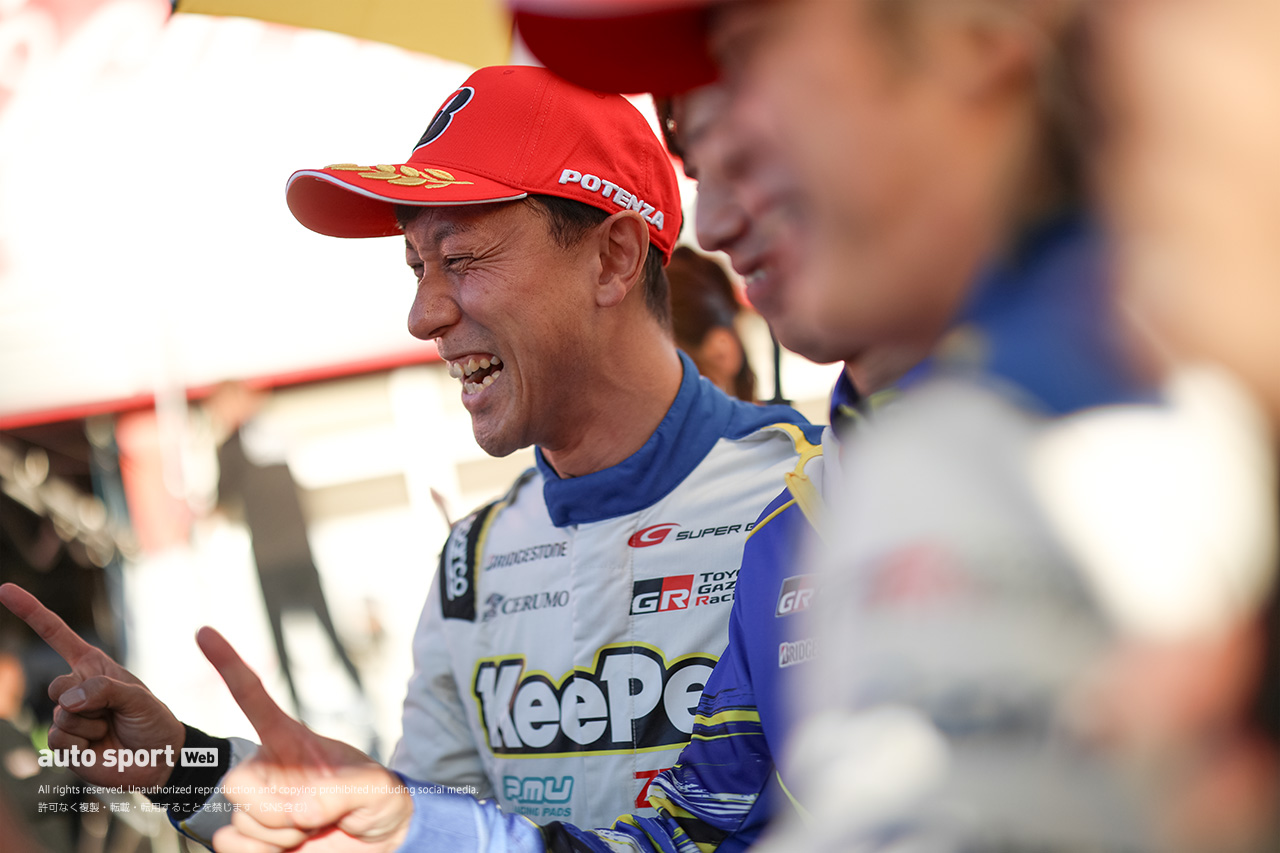石浦宏明「子供たちに格好良い姿を見せて終わりたい」大湯都史樹の献身にも感謝【スーパーGT第8戦もてぎGT500予選会見】