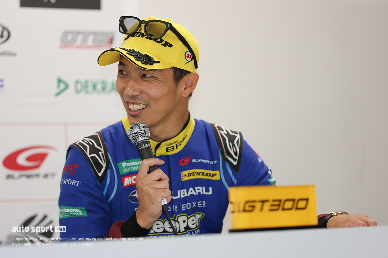 「『EJエンジン、いいじぇ～』と言えるように」井口＆山内コンビがEJ20引退レースに向け意気込み【スーパーGT第8戦もてぎGT300予選会見】