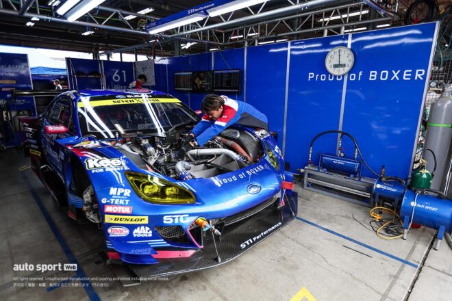 「『EJエンジン、いいじぇ～』と言えるように」井口＆山内コンビがEJ20引退レースに向け意気込み【スーパーGT第8戦もてぎGT300予選会見】