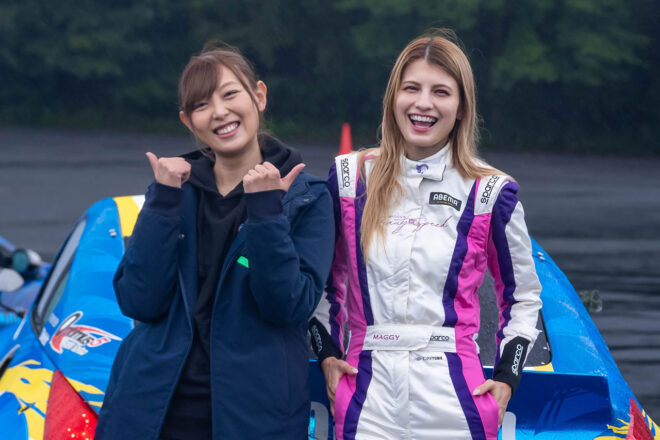 マギーがドリフト挑戦で得た「自分史上いちばんの手応え」。講師の下田紗弥加もセンスに太鼓判