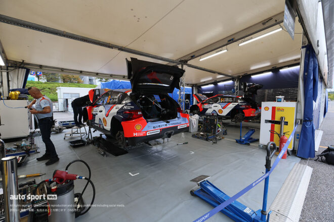 【ラリージャパン写真日記】いよいよ開幕間近。絶賛設営中の豊田スタジアムの様子