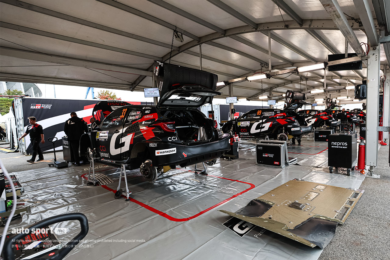 【ラリージャパン写真日記】いよいよ開幕間近。絶賛設営中の豊田スタジアムの様子