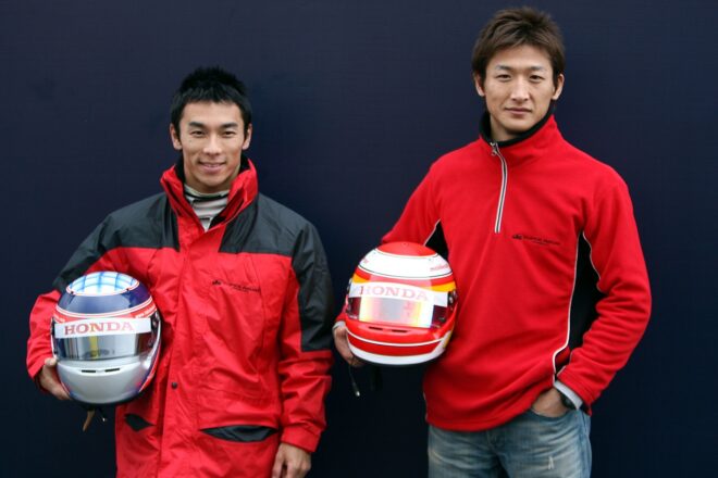 佐藤琢磨と井出有治（スーパーアグリ）