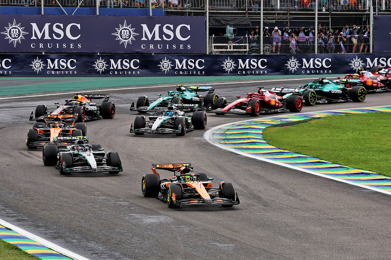 2025年F1第21戦サンパウロGP　スプリントのスタート