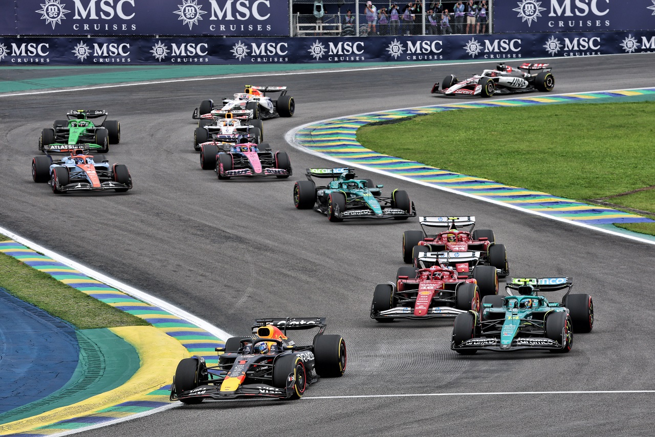 スプリントでのマックス・フェルスタッペン(レッドブル)