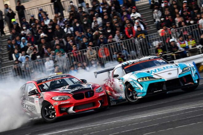 単走は振り、追走を見るときは加速時の距離感に注目！拍手や歓声が選手に届くD1GPお台場の見どころガイド／前編