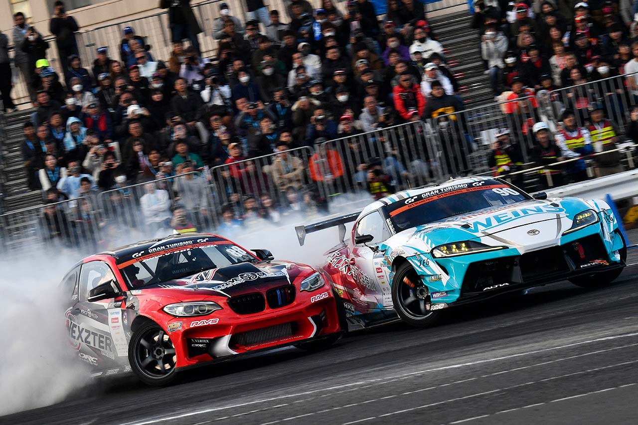 単走は振り、追走を見るときは加速時の距離感に注目！拍手や歓声が選手に届くD1GPお台場の見どころガイド／前編