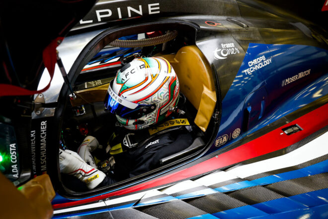 アルピーヌで復帰のダ・コスタが最速。キャシディとワドゥが新人勢2＆3番手に／WECルーキーテスト