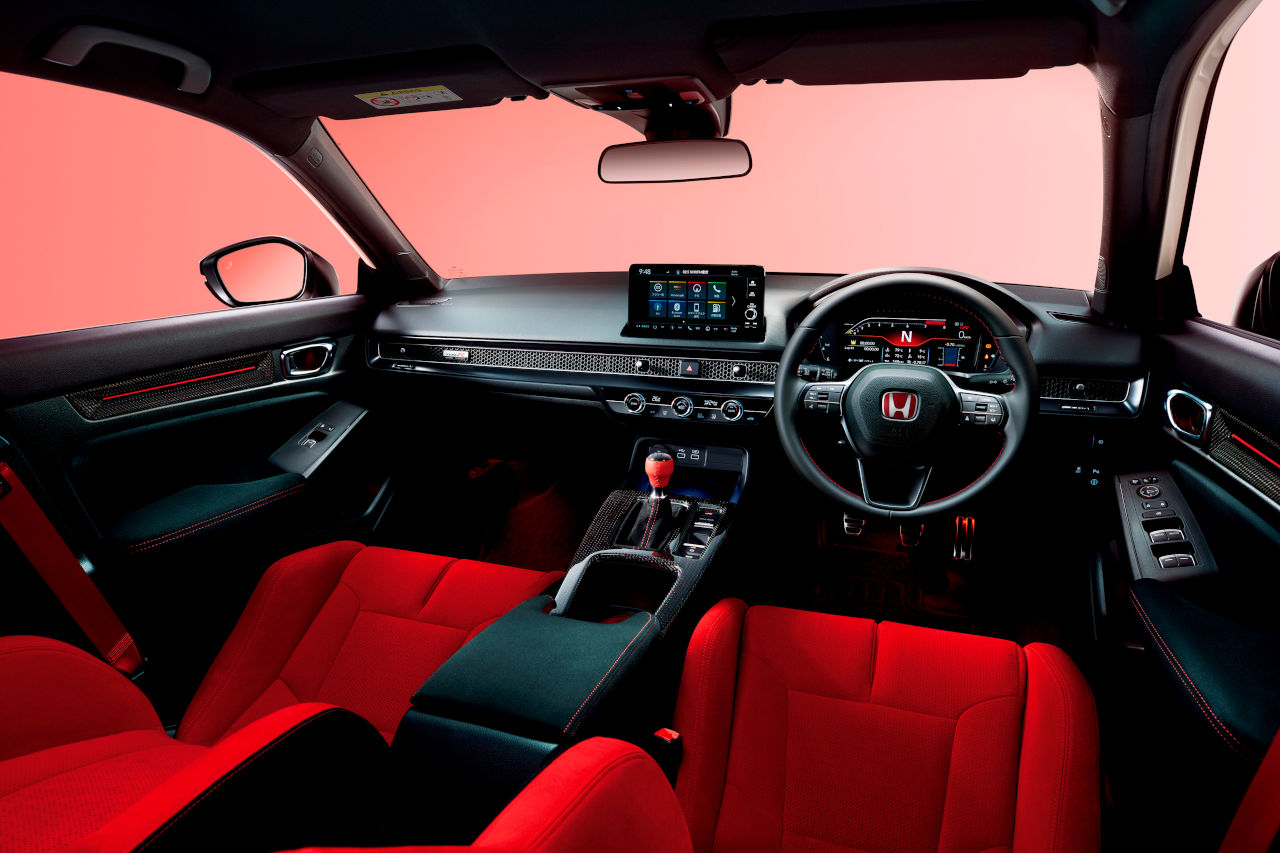 ホンダアクセス、『シビック・タイプR』の内装に上質さをプラスするレザー巻きステアリングホイールを追加設定