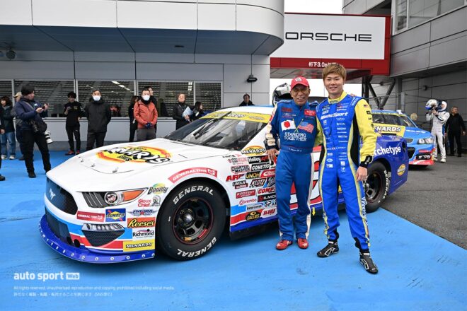 NASCARが富士スピードウェイに見参！ 11月14日のスーパー耐久第7戦富士でのデモランに向け専有走行に臨む