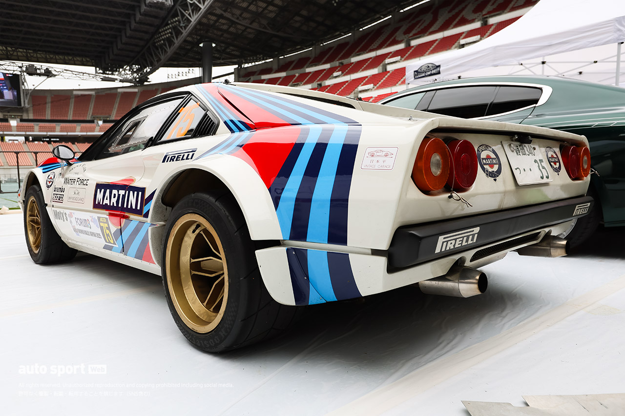 “和製”フェラーリ308GTBがラリージャパン・ヒストリックで異彩を放つ「足回りはしなやかでキビキビ走る」と兼子オーナー