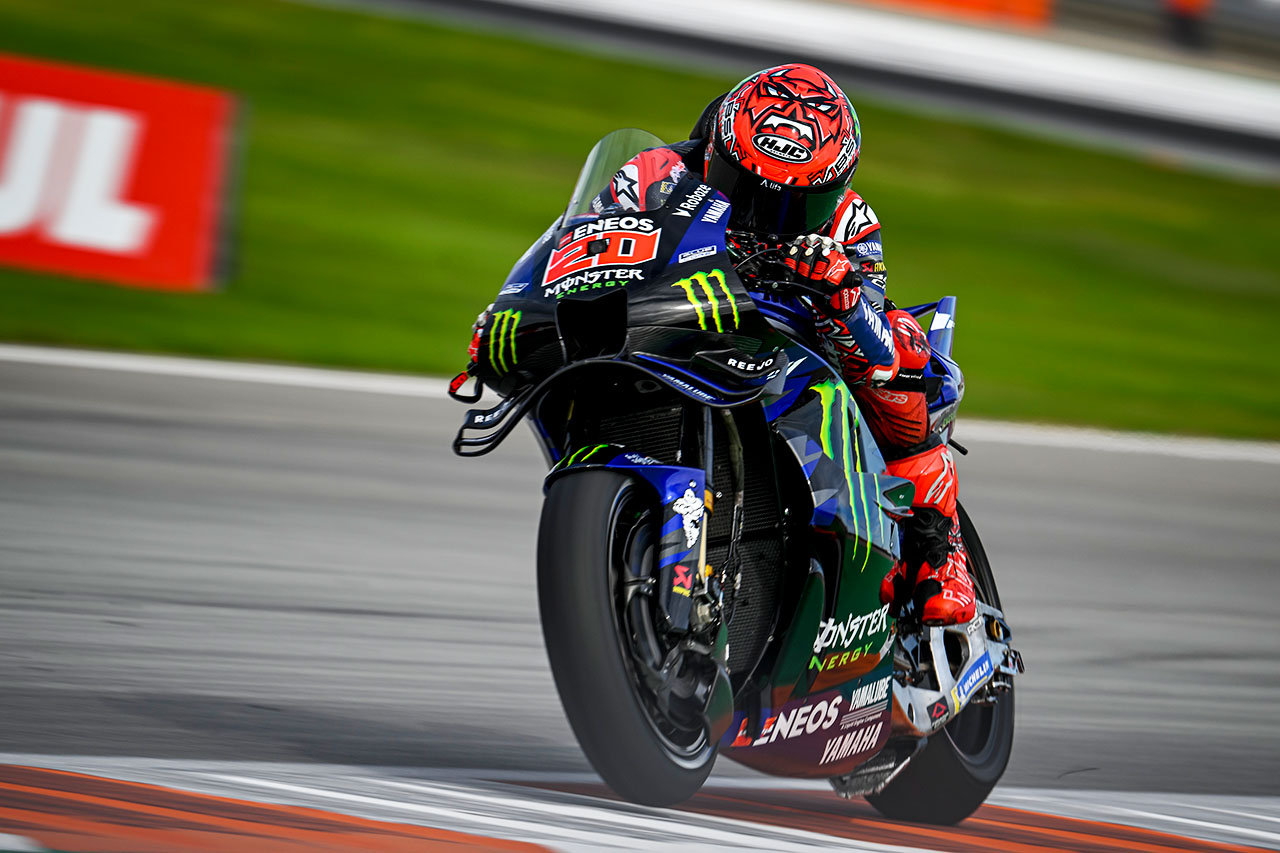 燃料漏れのトラブルに遭うもトップ10のクアルタラロ「フロントの感触を掴めず苦戦」／第22戦バレンシアGP