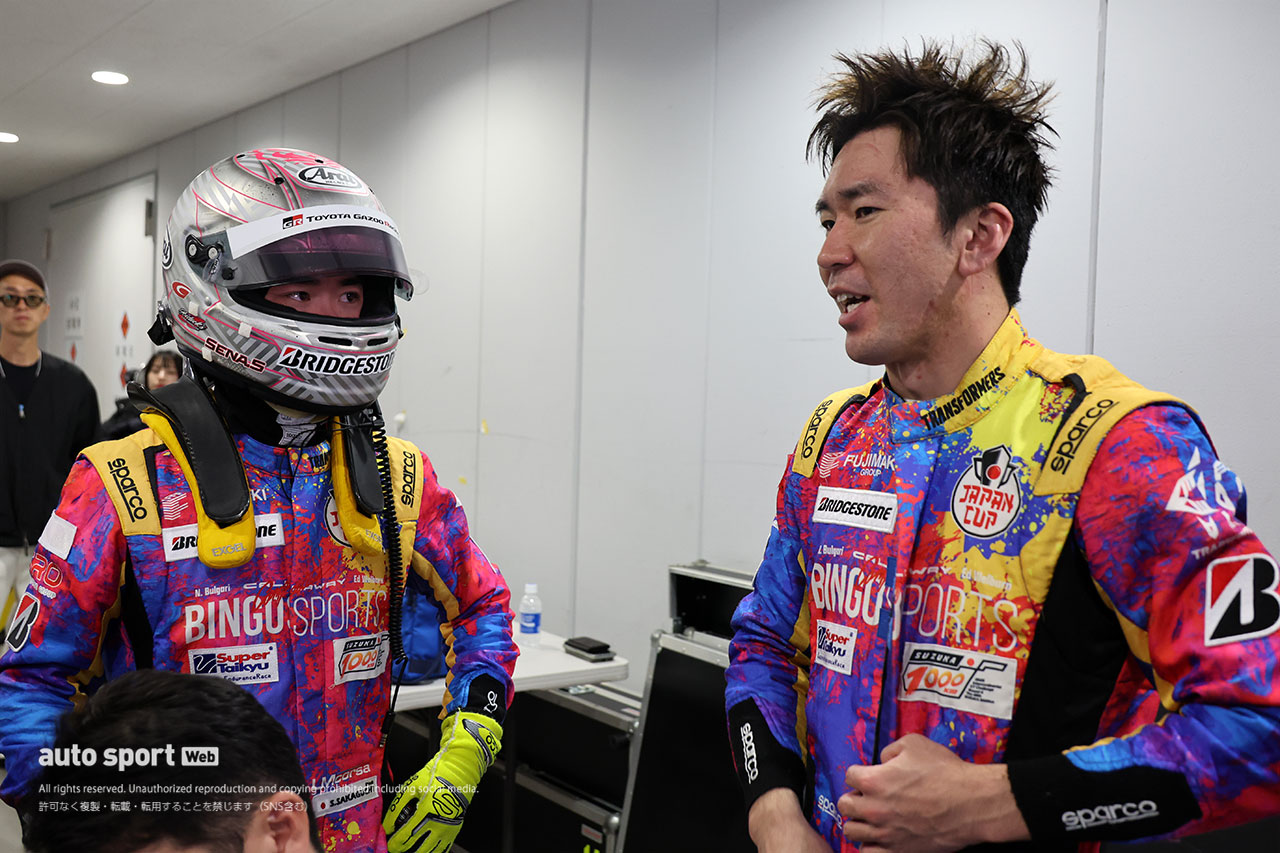 阪口晴南と笹原右京（Callaway Corvette C7 GT3-R）