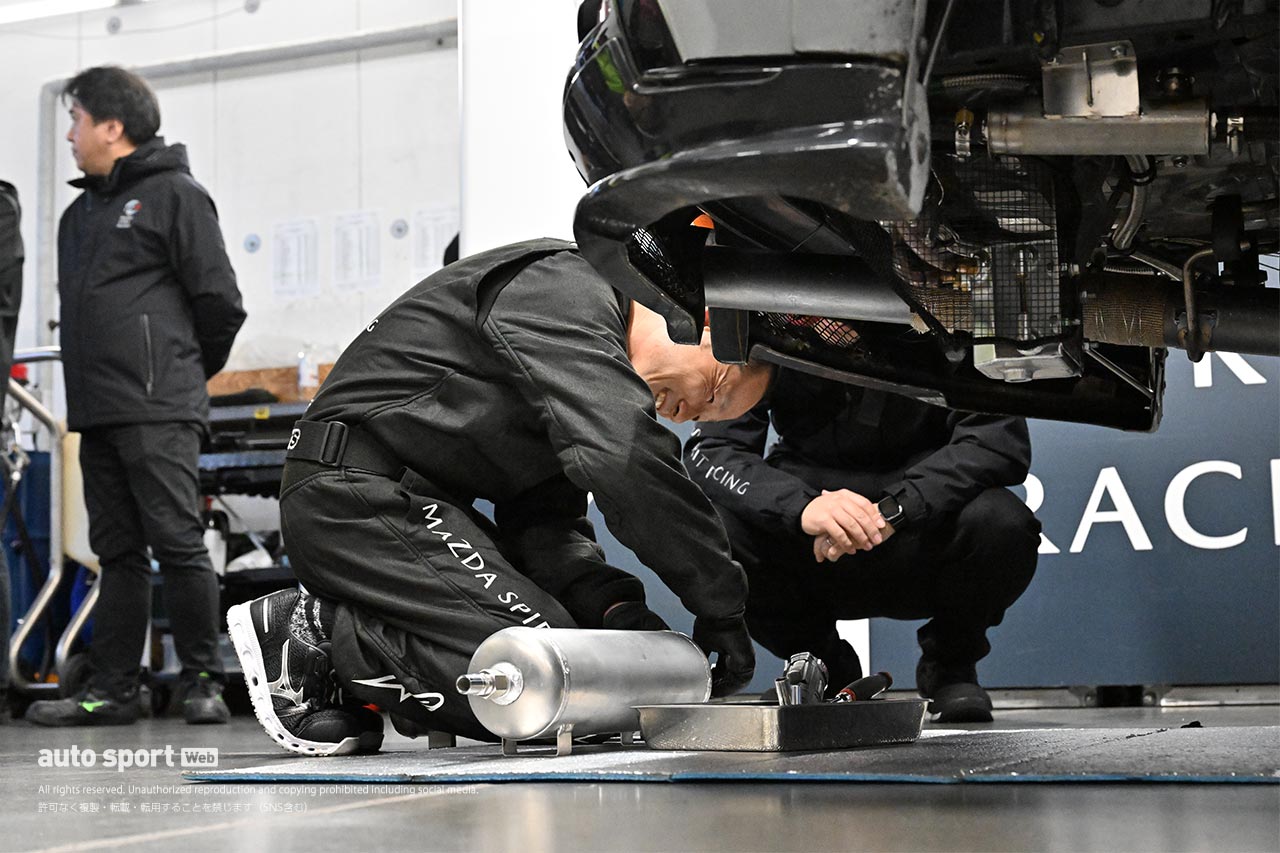 走りながらCO2を削減。S耐久第7戦富士に挑むMAZDA SPIRIT RACING 3 Future conceptがCO2回収装置を装着