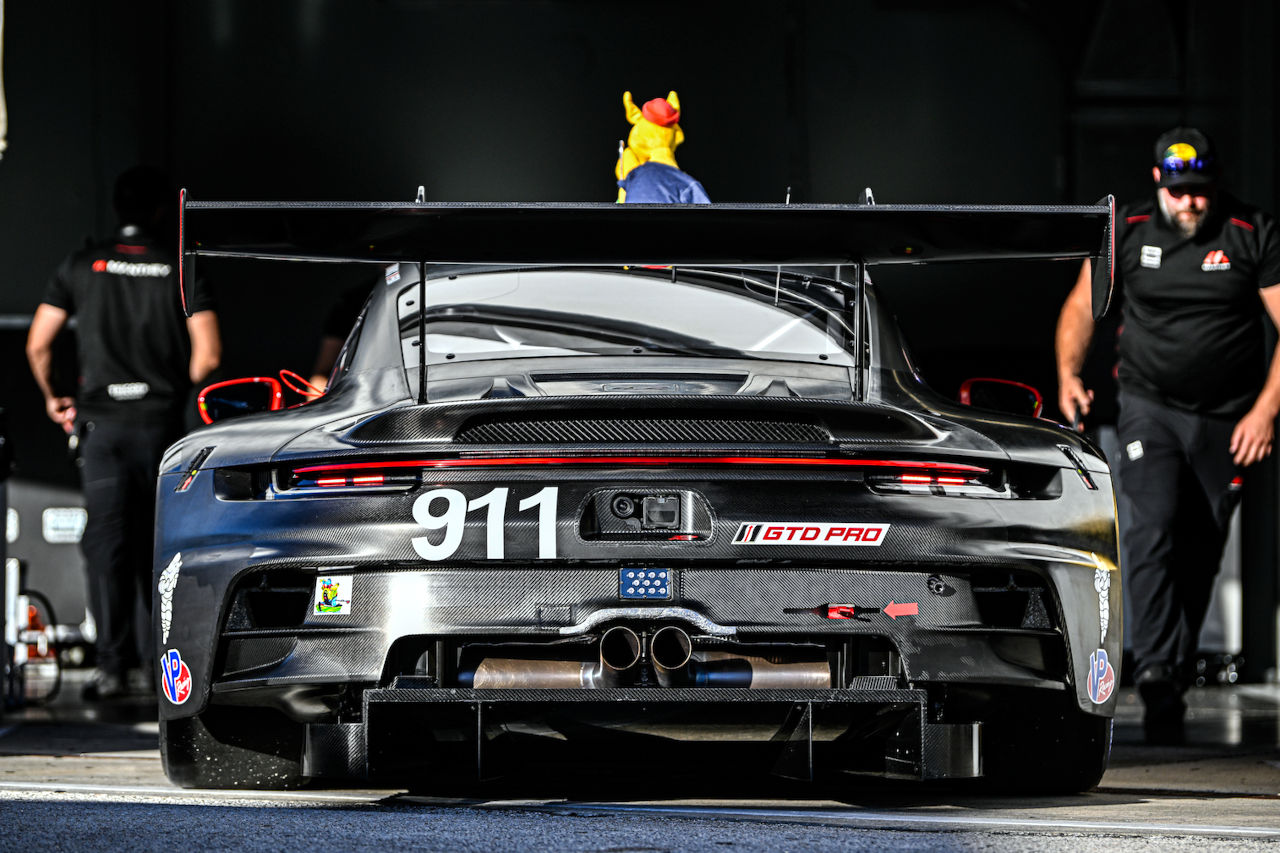 ポルシェ911 GT3 Rエボのリヤ