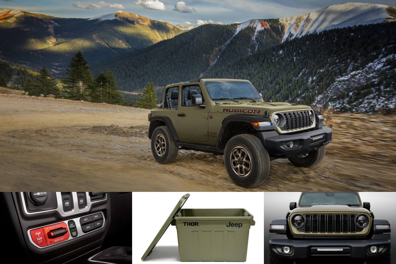 ジープ、高いオフロード性能を誇る『ラングラー』に特別なミリタリーグリーンの限定車が登場