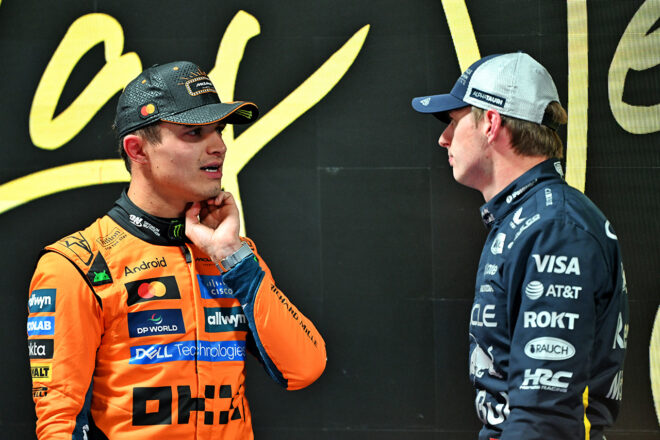 ランド・ノリス（マクラーレン）＆マックス・フェルスタッペン（レッドブル）