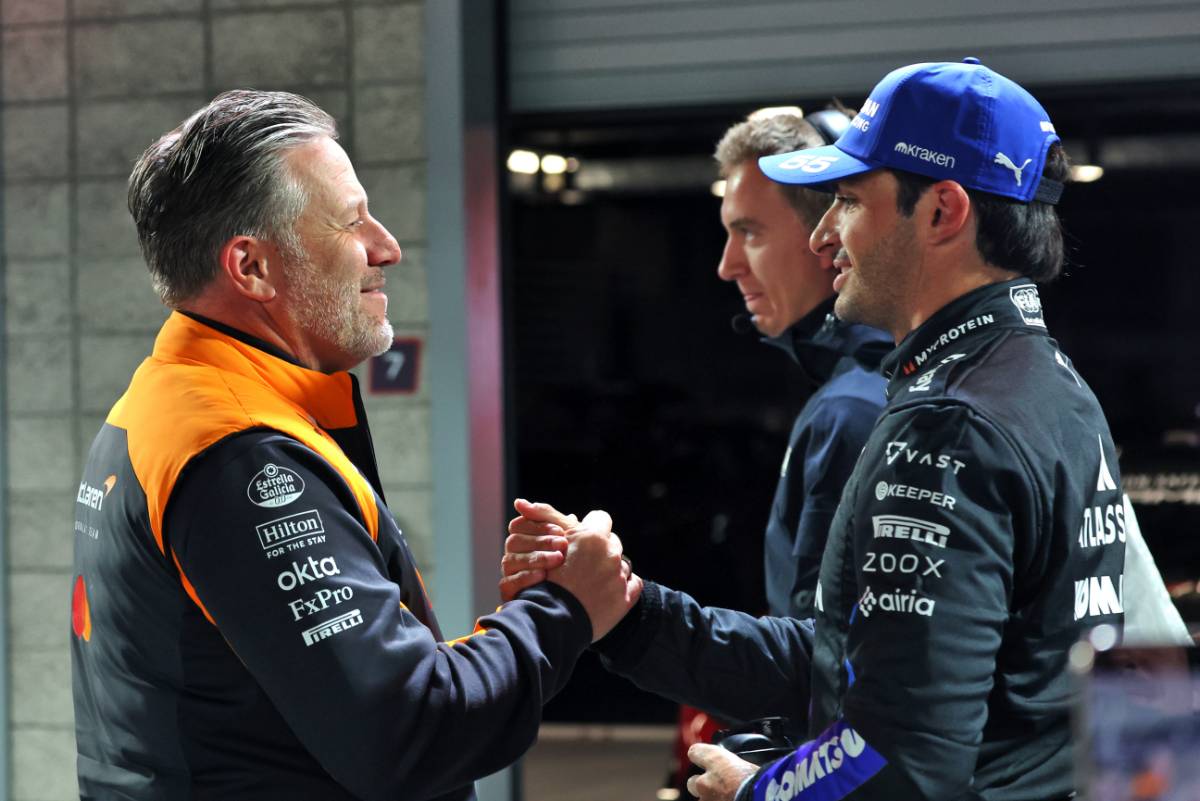 ザク・ブラウン（マクラーレン・レーシング CEO）＆カルロス・サインツ（ウイリアムズ）