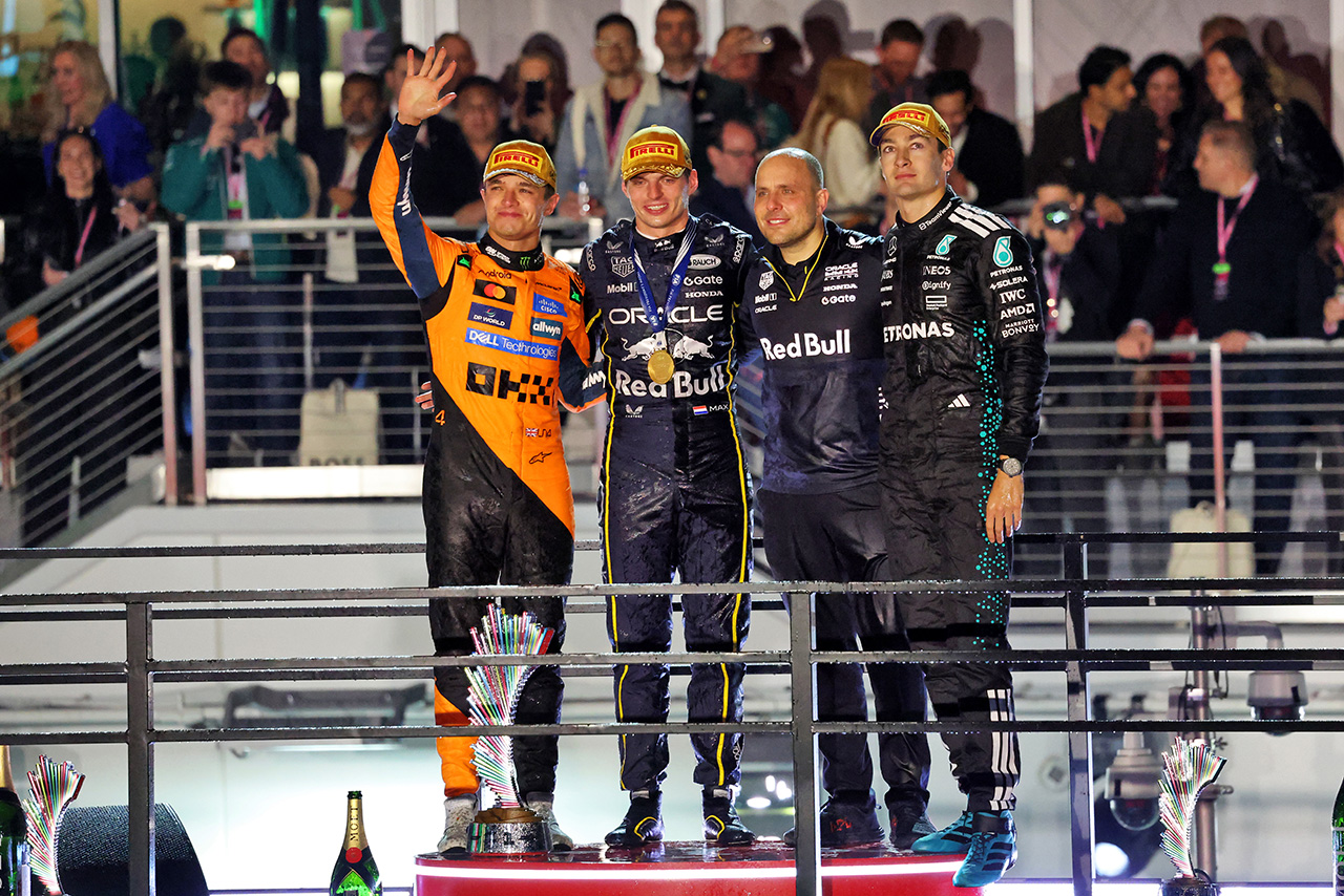 2025年F1第22戦ラスベガスGP　表彰式