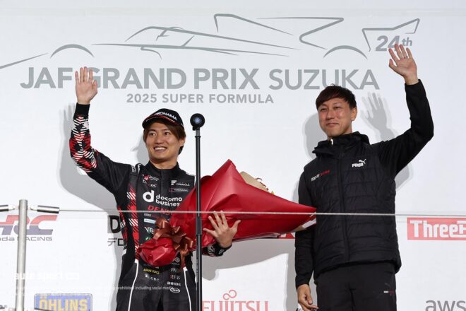 最後は笑顔で。「すごくすっきりした気持ち」大嶋和也がスーパーフォーミュラでのラストレースを終える