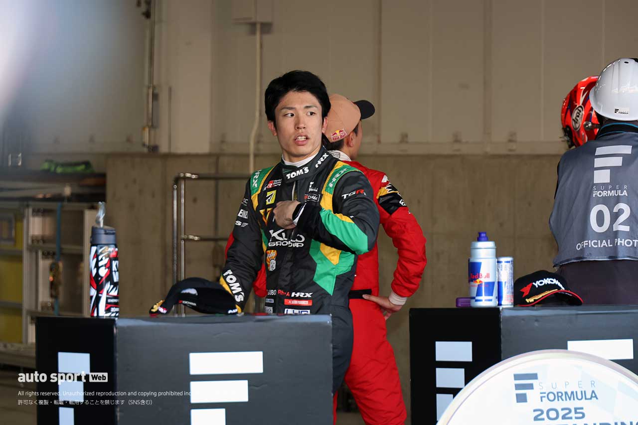 7番手スタートから、ひとつ順位を落として8位フィニッシュとなった坪井。ランキング2位で今季を終えることになった