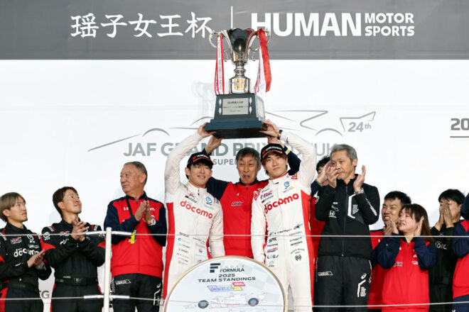 DOCOMO TEAM DANDELION RACING　2025スーパーフォーミュラ第10戦・第11戦・第12戦　日曜レポート