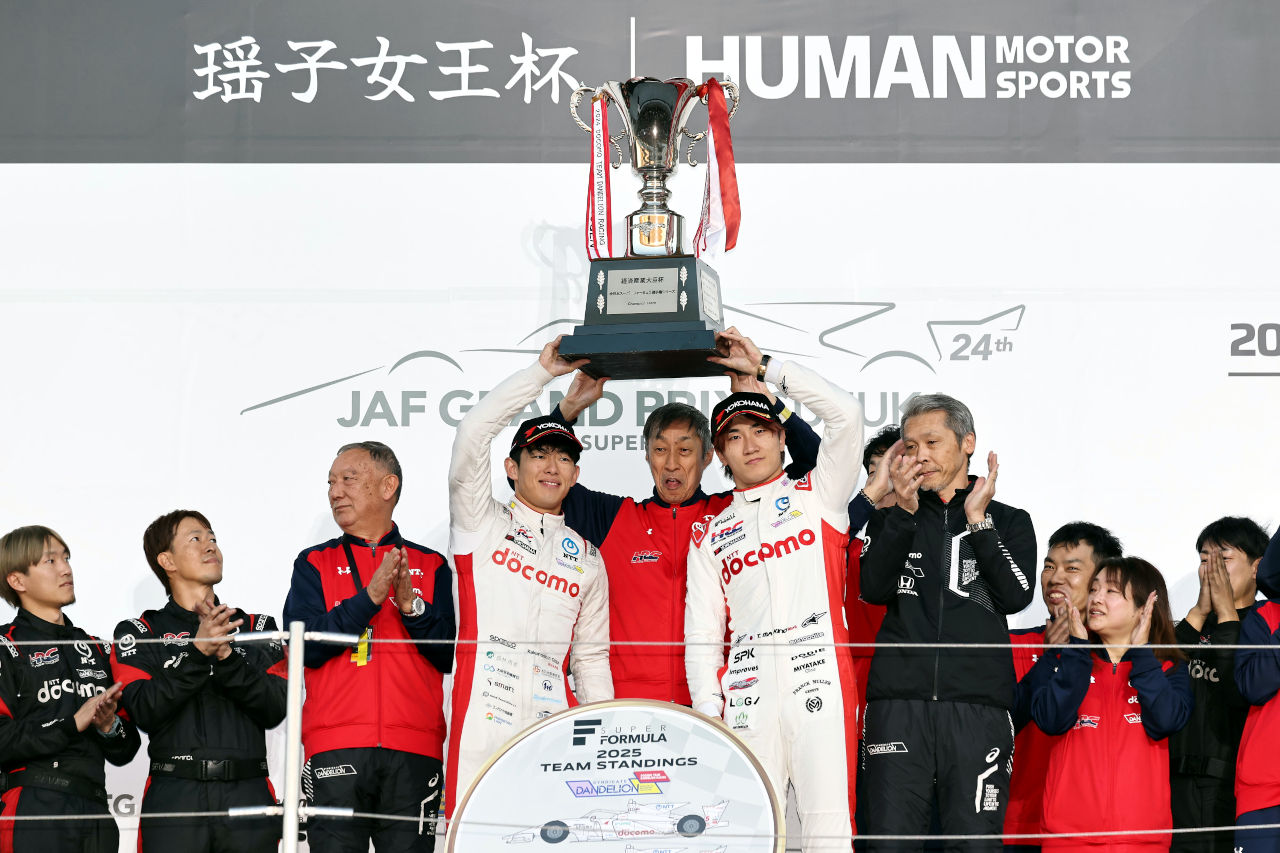 DOCOMO TEAM DANDELION RACING　2025スーパーフォーミュラ第10戦・第11戦・第12戦　日曜レポート