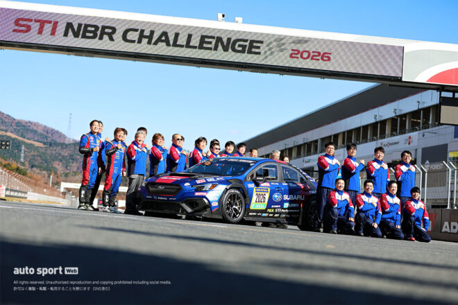 スバル／STI、2026年ニュル24時間に挑む新型WRXを富士でシェイクダウン。クラッシュ修復と各部の改良を施しリベンジへ