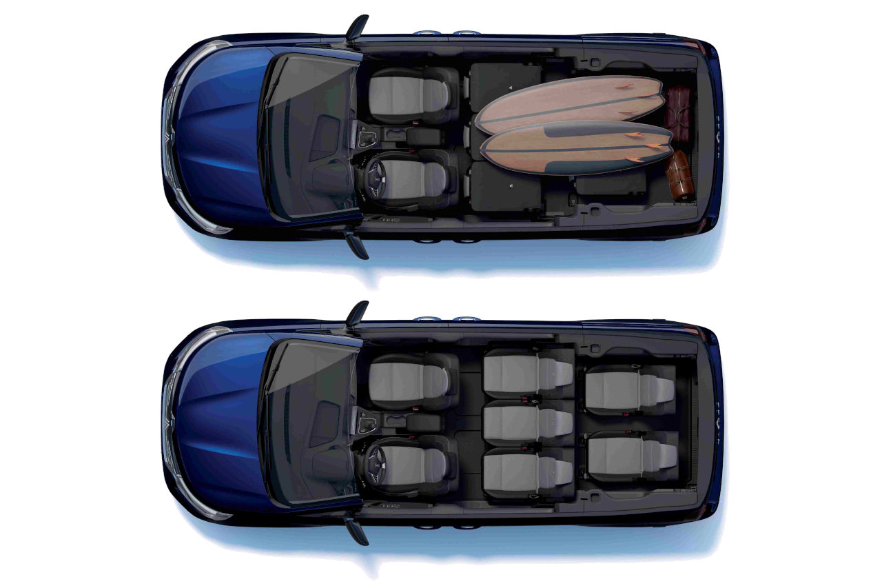 3列7人乗り『ルノー・グランカングー』発表。多彩なシートアレンジを実現した特別仕様車