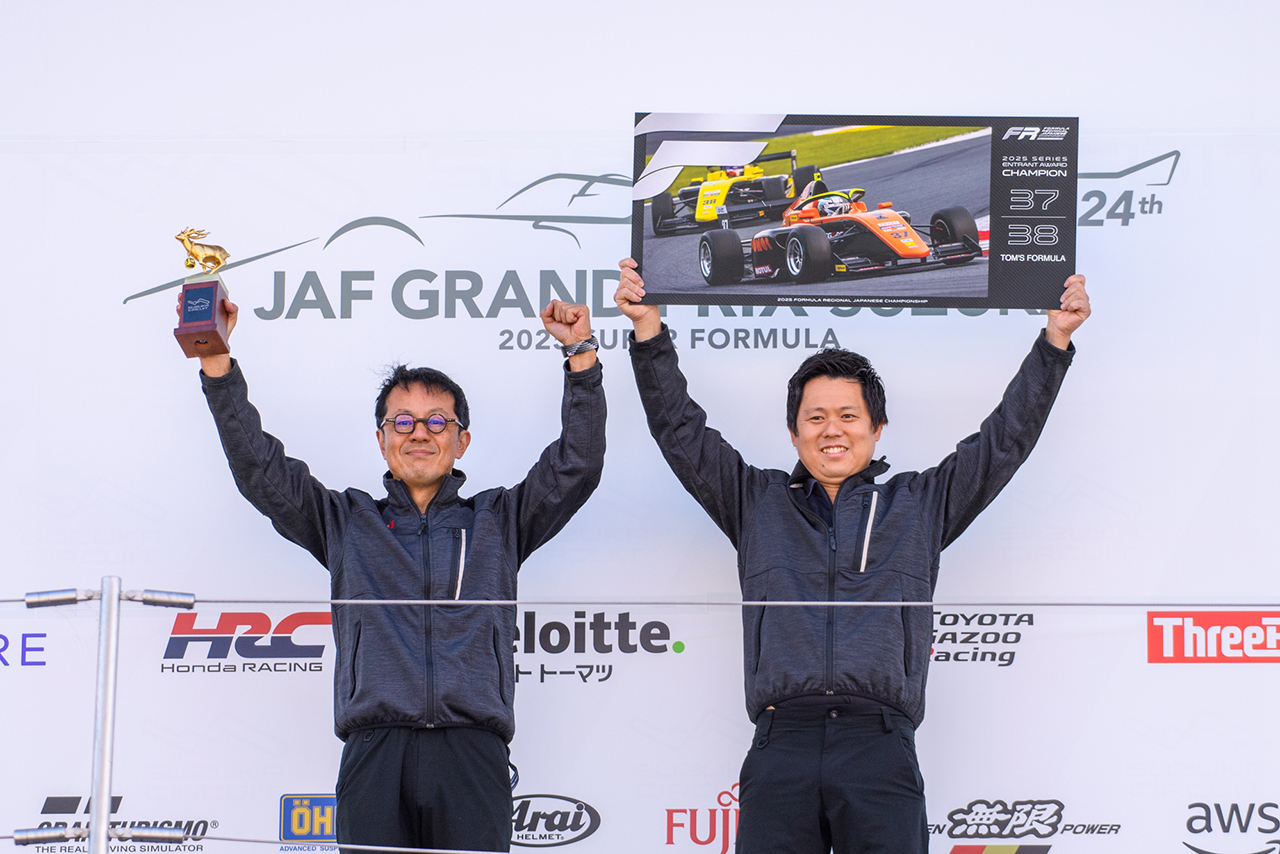 2025年FRJのエントラント王者となったTOM’S FORMULA