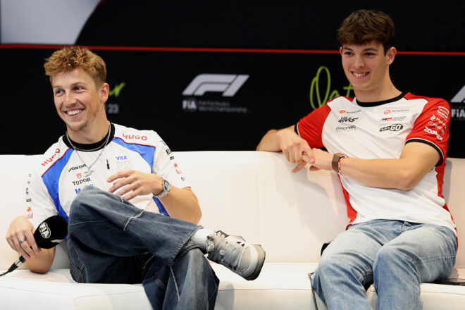 リアム・ローソン(レーシングブルズ)&オリバー・ベアマン(ハース)