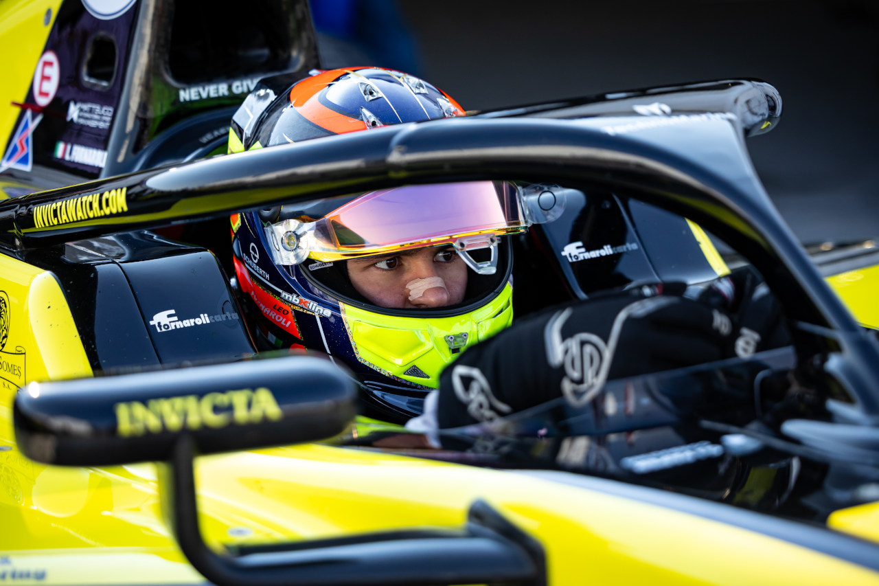 2025年FIA F2第13戦ルサイル　レオナルド・フォルナローリ（インビクタ・レーシング）