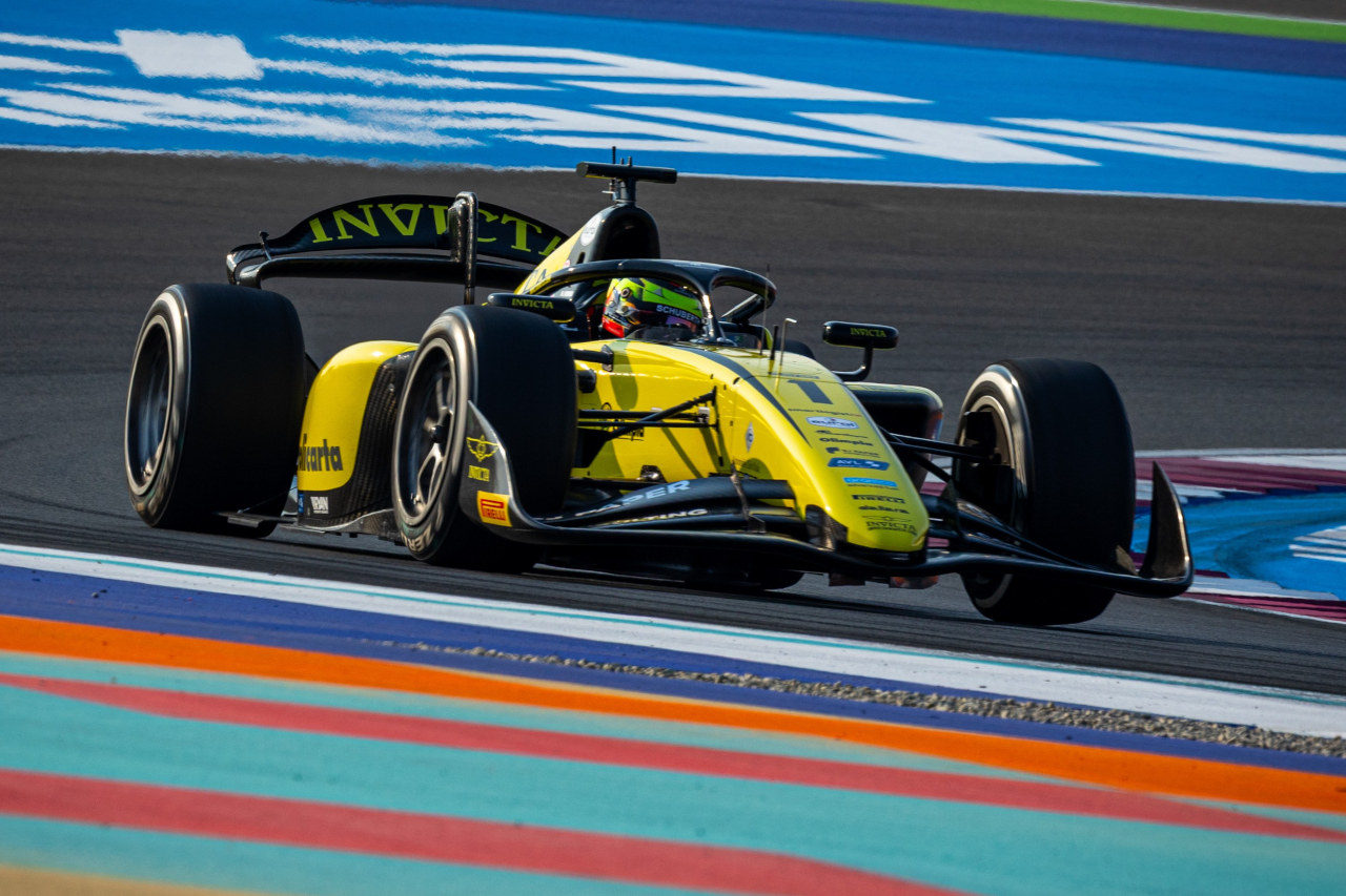 2025年FIA F2第13戦ルサイル　レオナルド・フォルナローリ（インビクタ・レーシング）