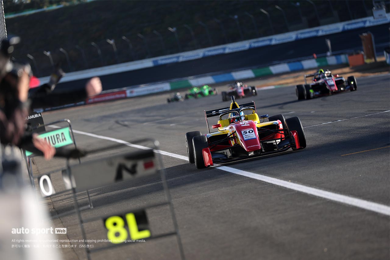 全日本スーパーフォーミュラ・ライツ選手権第16戦は野村勇斗がポール・トゥ・ウインで今季10勝目
