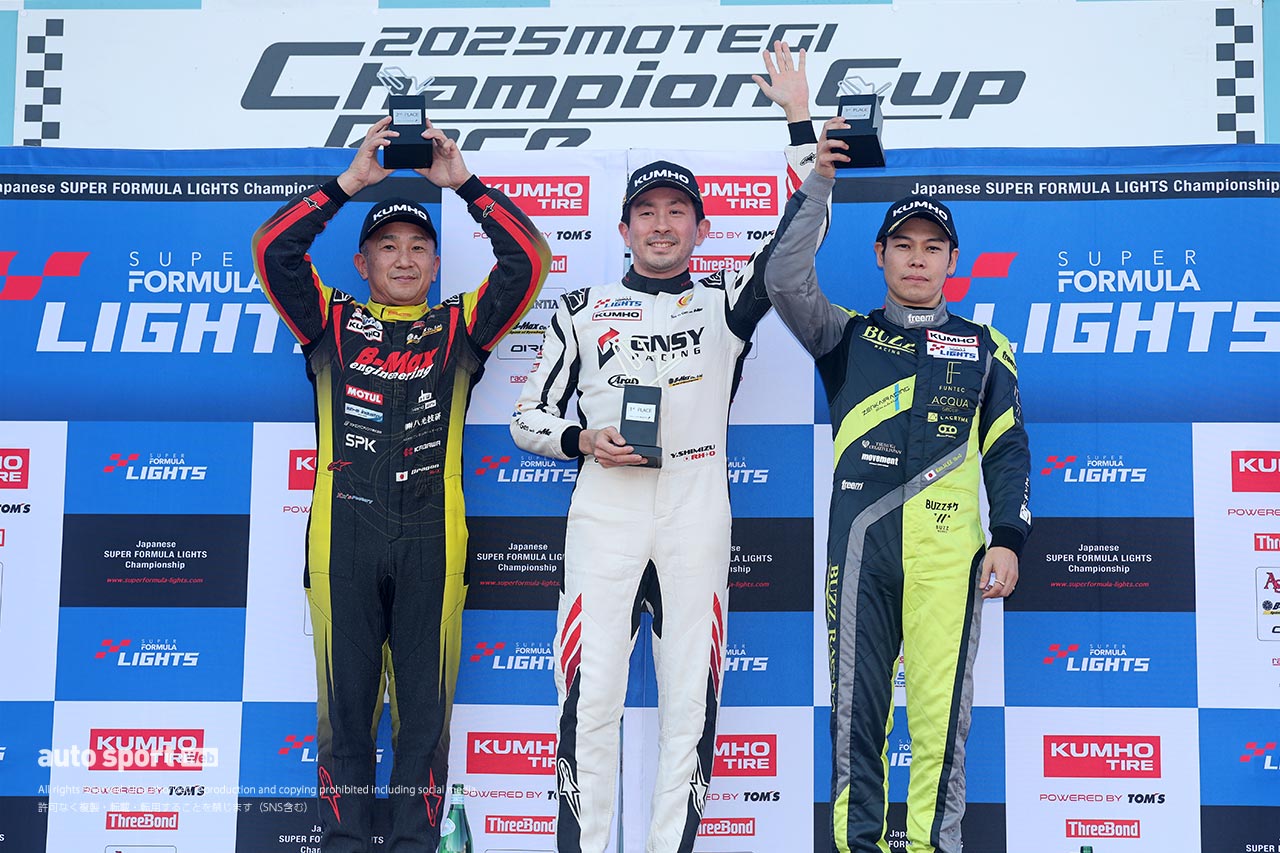 全日本スーパーフォーミュラ・ライツ選手権第16戦は野村勇斗がポール・トゥ・ウインで今季10勝目