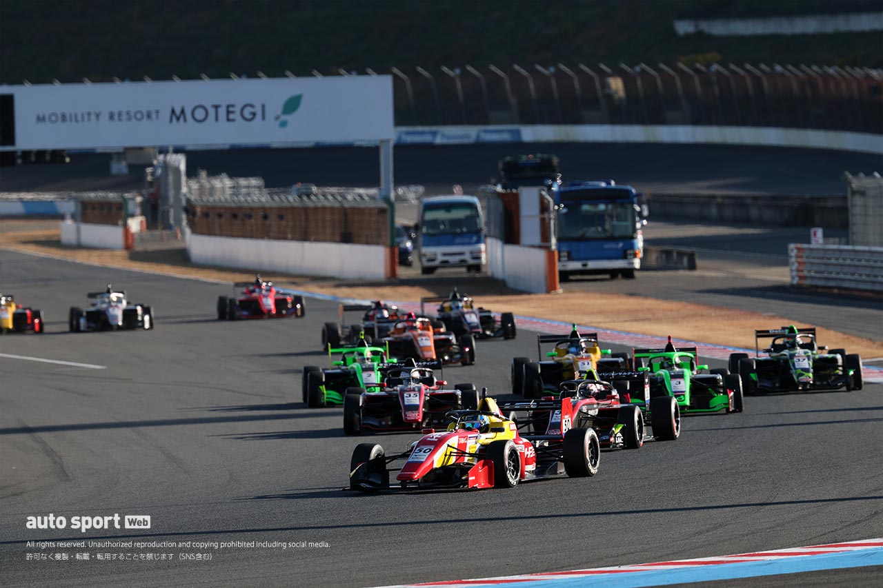 全日本スーパーフォーミュラ・ライツ選手権第16戦は野村勇斗がポール・トゥ・ウインで今季10勝目