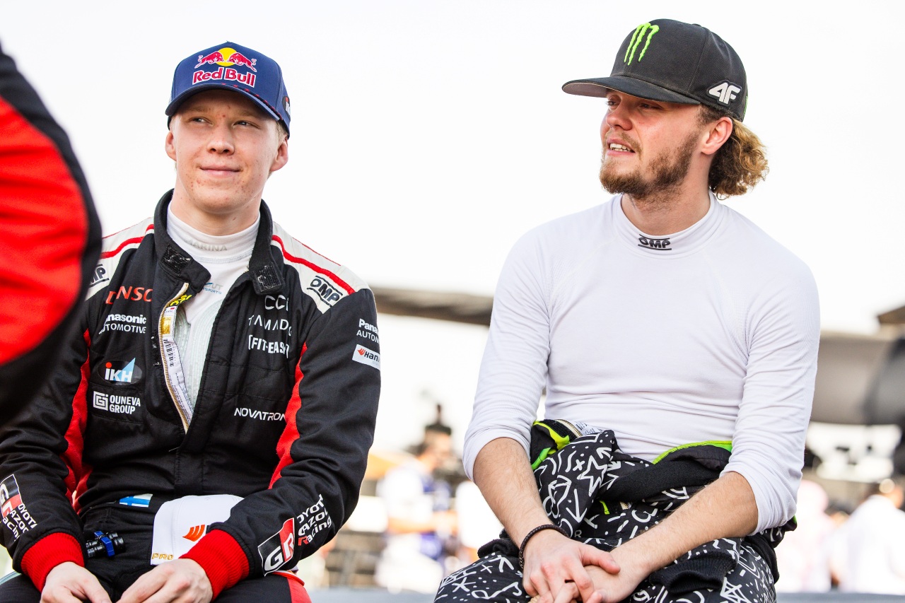 カッレ・ロバンペラ（トヨタGRヤリス・ラリー1）とオリバー・ソルベルグ（トヨタGRヤリス・ラリー2）