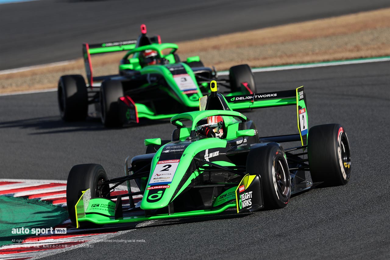 スーパーフォーミュラ・ライツ第18戦は野村勇斗がポール・トゥ・ウイン。今季12勝目を飾りシーズンを終える