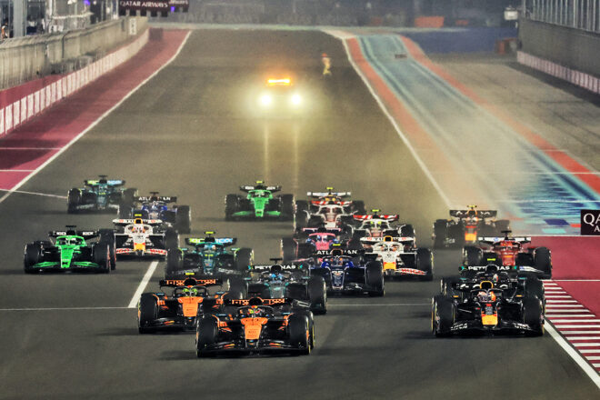 2025年F1第23戦カタールGP　スタート
